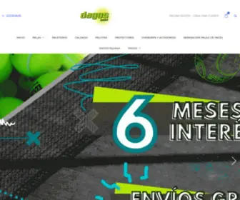 Dagospadel.com.mx(Dagos tienda de Padel Palas y equipo para Padel al mejor precio) Screenshot