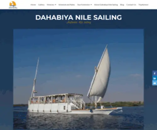 Dahabiyanilesailing.com(HOME PAGE default) Screenshot