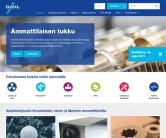 Dahl.fi(Lvi-tarvikkeet, teollisuuden putkituotteet) Screenshot
