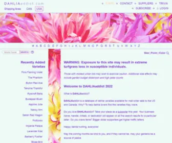 Dahliaaddict.com(Dahlia Search) Screenshot