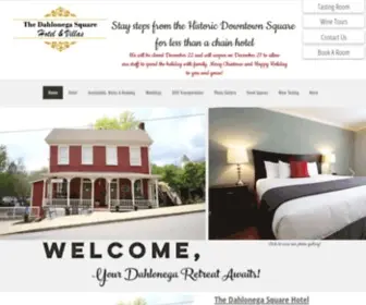 Dahlonegasquarevilla.com(Hotel & five villas steps from the historic Dahlonega square. Overnight Stay) Screenshot