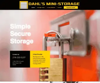 Dahlsministorage.com(Dahl's Mini) Screenshot
