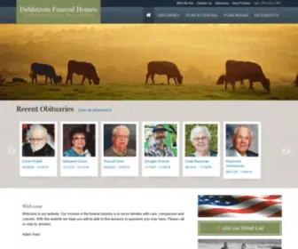 Dahlstromfamilyservices.com(Dahlstrom Funeral Homes) Screenshot