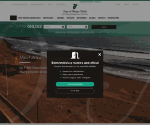 Dahotelesarica.com(Hotel Diego de Almagro Arica) Screenshot