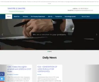 Dahotreanddahotre.com(About Dahotre And Dahotre Chartered Accountants) Screenshot