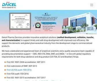 Daicelpharmaservices.com(Innovative analytical solutions ) Screenshot