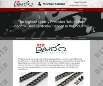 Daidocorp.com(Daido Corporation of America) Screenshot