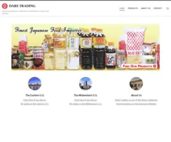 Daiei-Trading.com(Finest Japanese food importers on the American Market) Screenshot