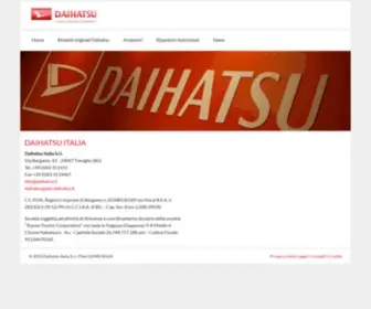 Daihatsu.it(Riferimenti e contatti di Daihatsu Italia) Screenshot
