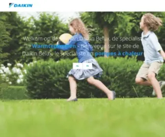 Daikin.be(Ontdek de airco en warmtepomp oplossingen van Daikin) Screenshot