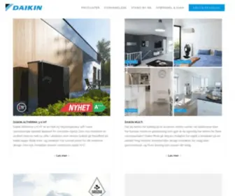 Daikin.no(Daikin Norway) Screenshot