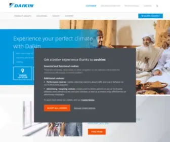 Daikinoman.com(Daikin is a leading Air Conditioning (AC) brand in the Middle East And Africa (MEA)) Screenshot