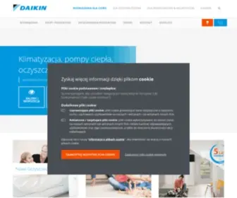 Daikin.pl(Klimatyzacja, oczyszczacze, pompy ciepła) Screenshot