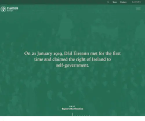 Dail100.ie(Dáil 100) Screenshot