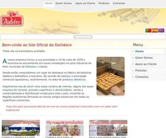 Dailidoce.com(Bem-vindo ao Website da Dailidoce) Screenshot