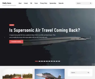 Dailyaero.com(Aviation And Aerospace) Screenshot