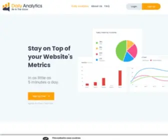 Dailyanalytics.com(Daily Analytics Descriptive Web Analytics Report Service) Screenshot