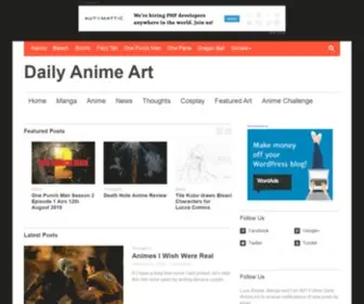 Dailyanimeart.com(Daily Anime Art) Screenshot