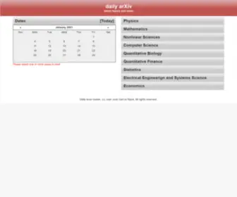 Dailyarxiv.com(Daily arXiv) Screenshot