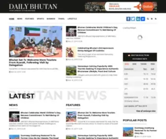 Dailybhutan.com(Daily Bhutan) Screenshot