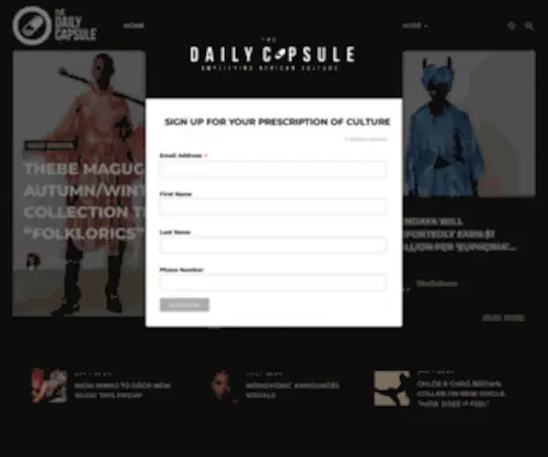Dailycapsule.com(Dailycapsule) Screenshot