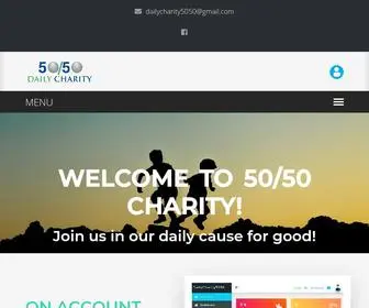 Dailycharity5050.com(Dailycharity 5050) Screenshot