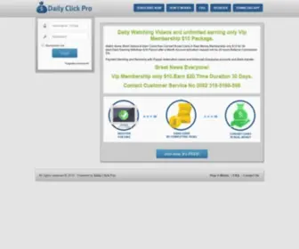 Dailyclickpro.com(Daily Click Pro) Screenshot