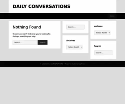Dailyconversations.com(Dailyconversations) Screenshot
