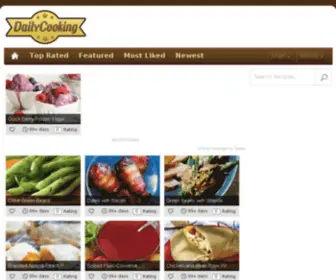 Dailycooking.com(DailyCooking finding you the best recipes daily) Screenshot