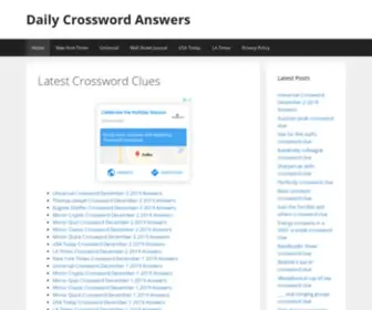 Dailycrosswordanswers.net(Daily Crossword Answers) Screenshot