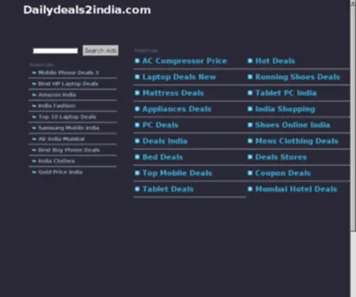 Dailydeals2India.com(Deals, Discounts & Voucher Codes) Screenshot