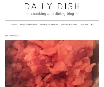 Dailydish.com(A cooking and dining blog) Screenshot