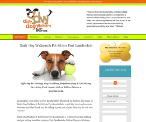 Dailydogwalkers.com(Expert Dog Walking & Pet Sitting in Fort Lauderdale & Cleveland) Screenshot