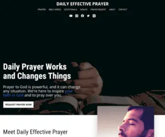 Dailyeffectiveprayer.org(Daily Prayers) Screenshot