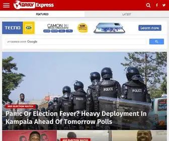 Dailyexpress.co.ug(The Daily Express News) Screenshot