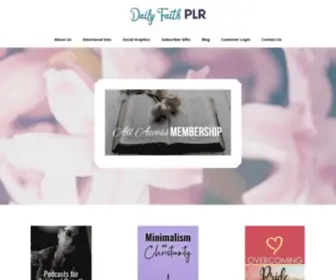 Dailyfaithplr.com(Daily Faith PLR) Screenshot