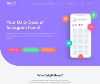 Dailyfollows.com(Level Up Your Instagram With Likes) Screenshot