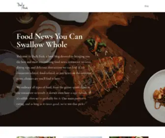 Dailyfork.com(Food Blog) Screenshot