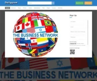 Dailygram.com(Network of the business community. Dailygram) Screenshot