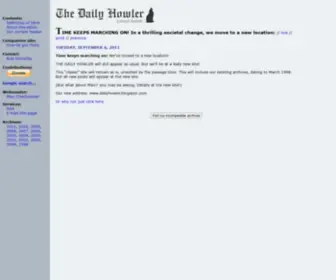 Dailyhowler.com(THE DAILY HOWLER) Screenshot