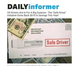 Dailyinformer.org(Safe Driver Initiative Is Giving Back) Screenshot