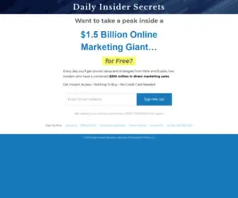 Dailyinsidersecrets.com(Daily Insider Secrets) Screenshot