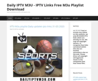 Dailyiptvm3U.com(Daily IPTV M3U) Screenshot