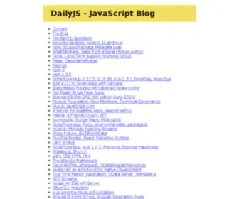 Dailyjs.com(A JavaScript Blog) Screenshot