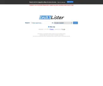 Dailylister.com(Search Craigslist) Screenshot
