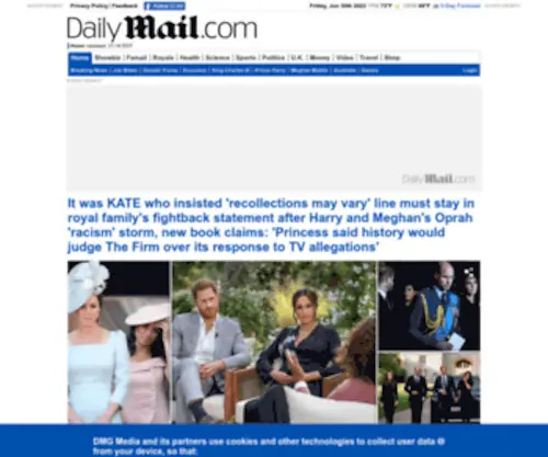 Dailymailonline.co.uk(MailOnline) Screenshot