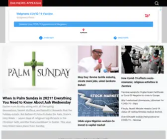 Dailynewsappraisal.com(Online Nigeria newspapers reviews and top headline news today) Screenshot