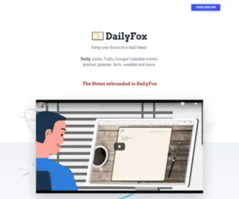 Dailynotes.cc(Keep your focus on a daily basis. Daily) Screenshot