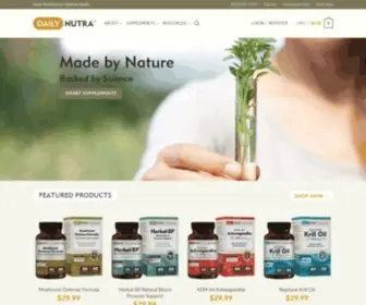 Dailynutra.com(Premium Natural Supplements) Screenshot