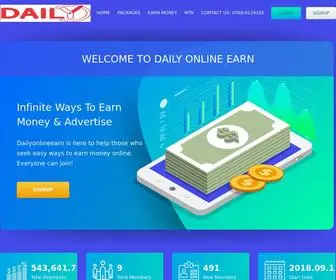 Dailyonlineearn.com(DailyOnlineEarn) Screenshot